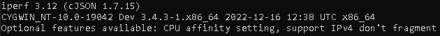 iperf3 version flag output